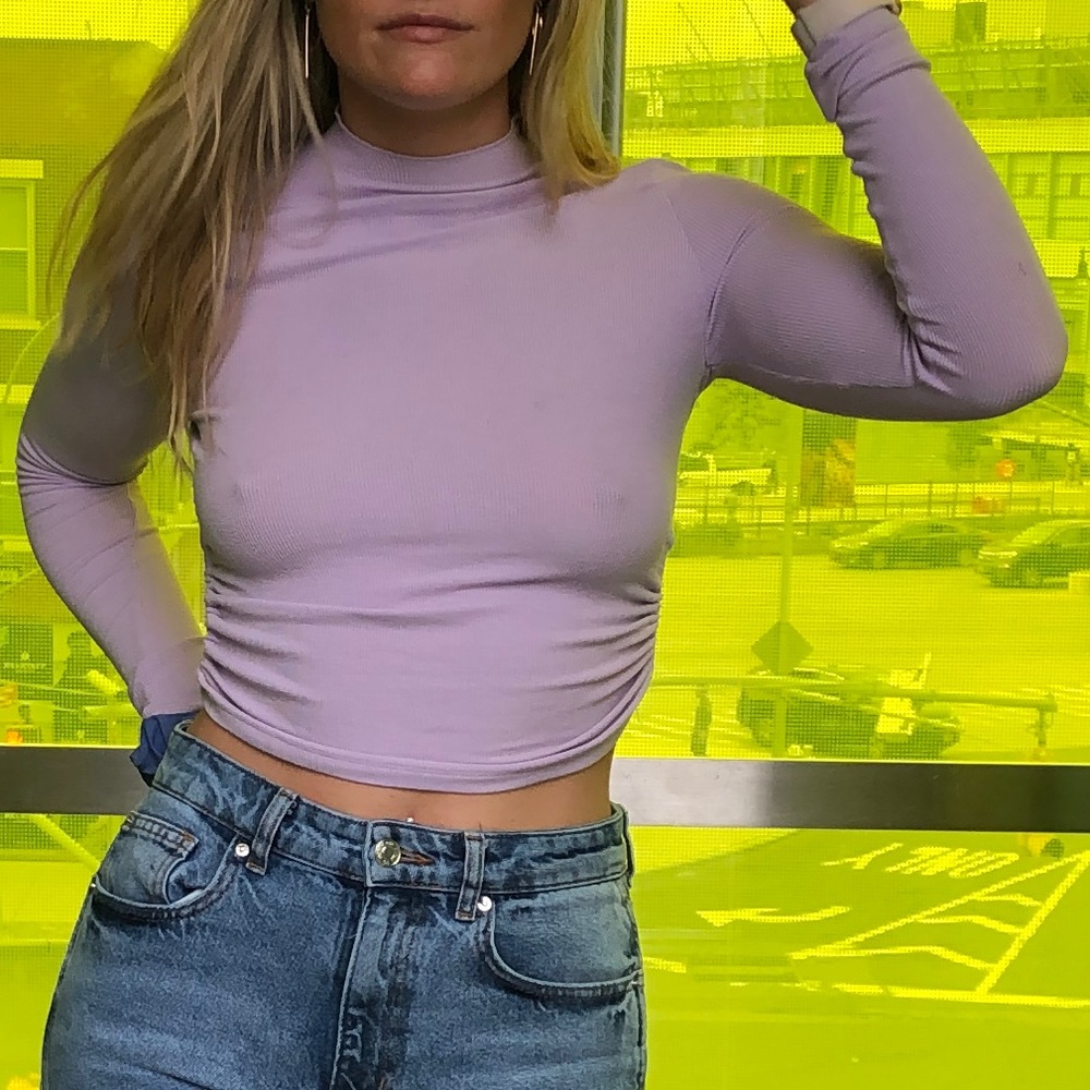Ribbed open back top
